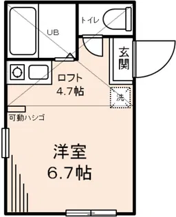 東寺尾マスカルポーネ【1階】の間取り