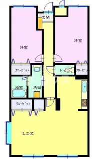 グランレーベ石孝【3階】の間取り