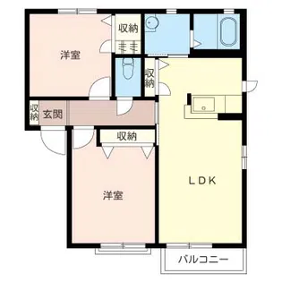 シャーメゾンHARADA A棟【1階】の間取り