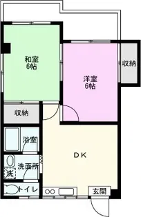 ダイワハイツ増富【3階】の間取り