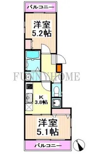 プレジール永福【2階】の間取り