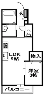 SUNサン藤原台【1階】の間取り