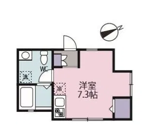 ルミエール元住吉【1階】の間取り