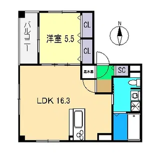 フォブールアミリー【2階】の間取り