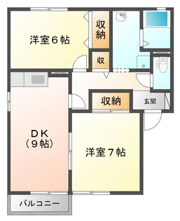 クレールコート D【1階】の間取り