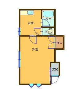 メゾン・ド・ローズA【1階】の間取り