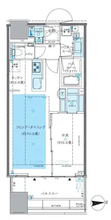 シティタワー銀座東【18階】の間取り