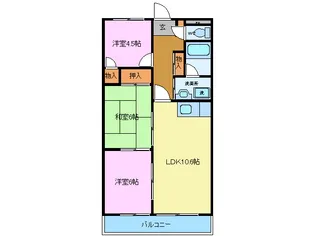 グランペール函南【2階】の間取り