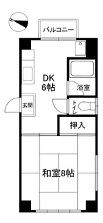 シティハイツ河原町【3階】の間取り