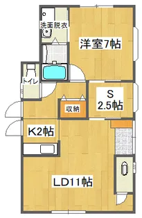 徳島県徳島市川内町加賀須野【アパート】の間取り