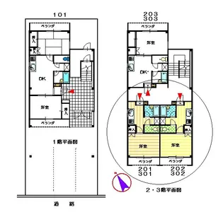 YK宮沖【3階】の間取り