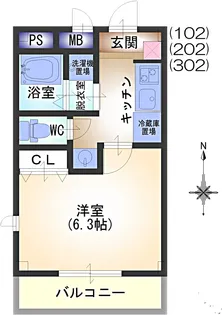 ブリッサ立花【2階】の間取り