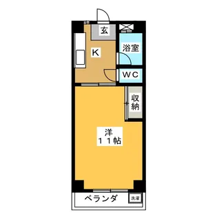 半ノ木ビル【3階】の間取り