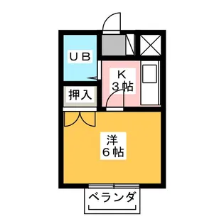 コーポU【2階】の間取り