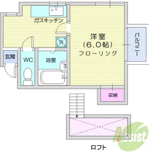 T’sハウス2【2階】の間取り