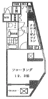 1Rの間取り画像