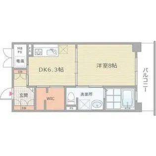 レユニール優【4階】の間取り