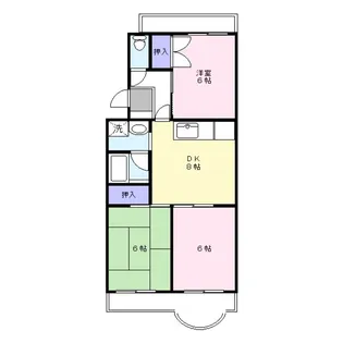 ベルテ鷺沼【1階】の間取り