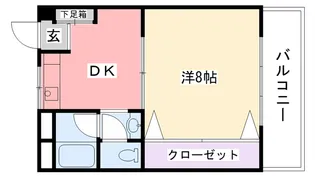 曙コーポ【3階】の間取り