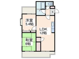 サンフレア柿の木台【1階】の間取り