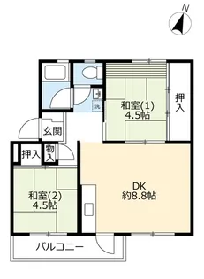 UR相模台【5階】の間取り