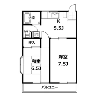 来夢ハイツ【1階】の間取り