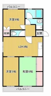 リバーサイドI【3階】の間取り