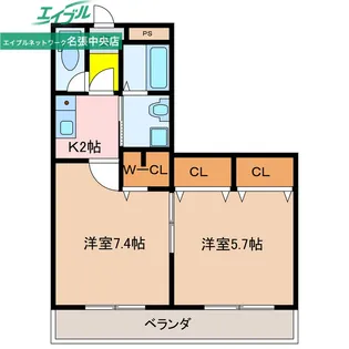 クラシオンレガーロ【2階】の間取り