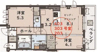 パル・ディ・スナゴ【4階】の間取り