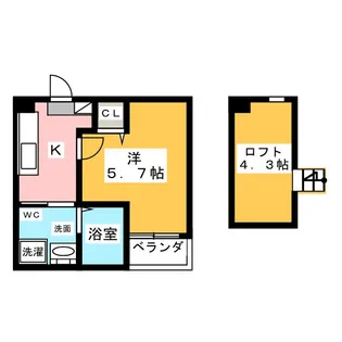 アルファ中村公園【2階】の間取り