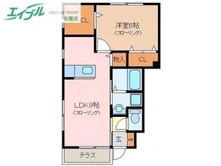 サンガーデン上川 B棟【1階】の間取り