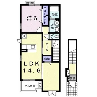 カーサ・アイ八反田南【2階】の間取り