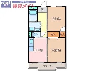 プレミールFUKUI【1階】の間取り