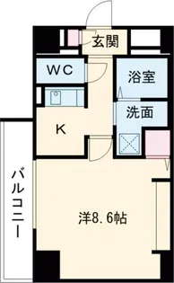 神明町西エヌエム・キャトフ・ヴァン【2階】の間取り