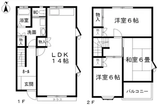 ライズコート檀田2番館の間取り