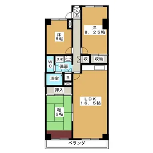 コープ野村八事【2階】の間取り