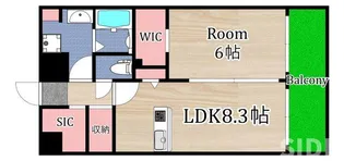 京橋パンション【6階】の間取り