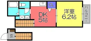 カーサパステロ【2階】の間取り