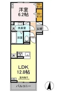 静岡県浜松市中央区龍禅寺町【アパート】の間取り