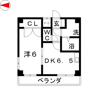 プレアール名古屋金山【6階】の間取り