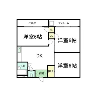 3DKの間取り画像