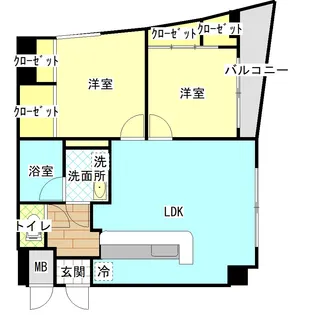 オールセインツ【11階】の間取り