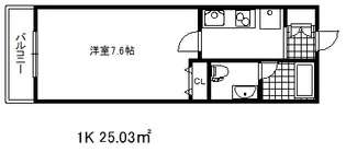インベスト神戸エアフロント【2階】の間取り
