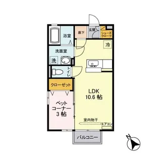 アクシス C【2階】の間取り