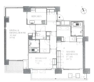 フォレセーヌ霊南坂レジデンス【7階】の間取り