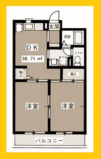 神奈川県横浜市港北区綱島西6【マンション】の間取り