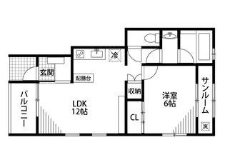 Forair(フォレア)A【1階】の間取り