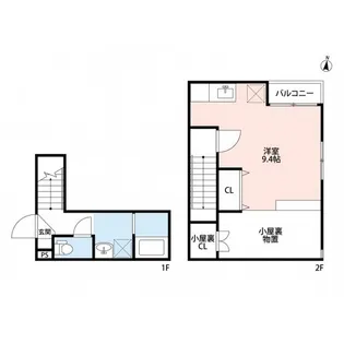 福岡県福岡市西区大字千里【アパート】の間取り