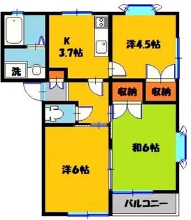 エクセルドーメキ【2階】の間取り