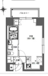 東京都千代田区東神田2【マンション】の間取り